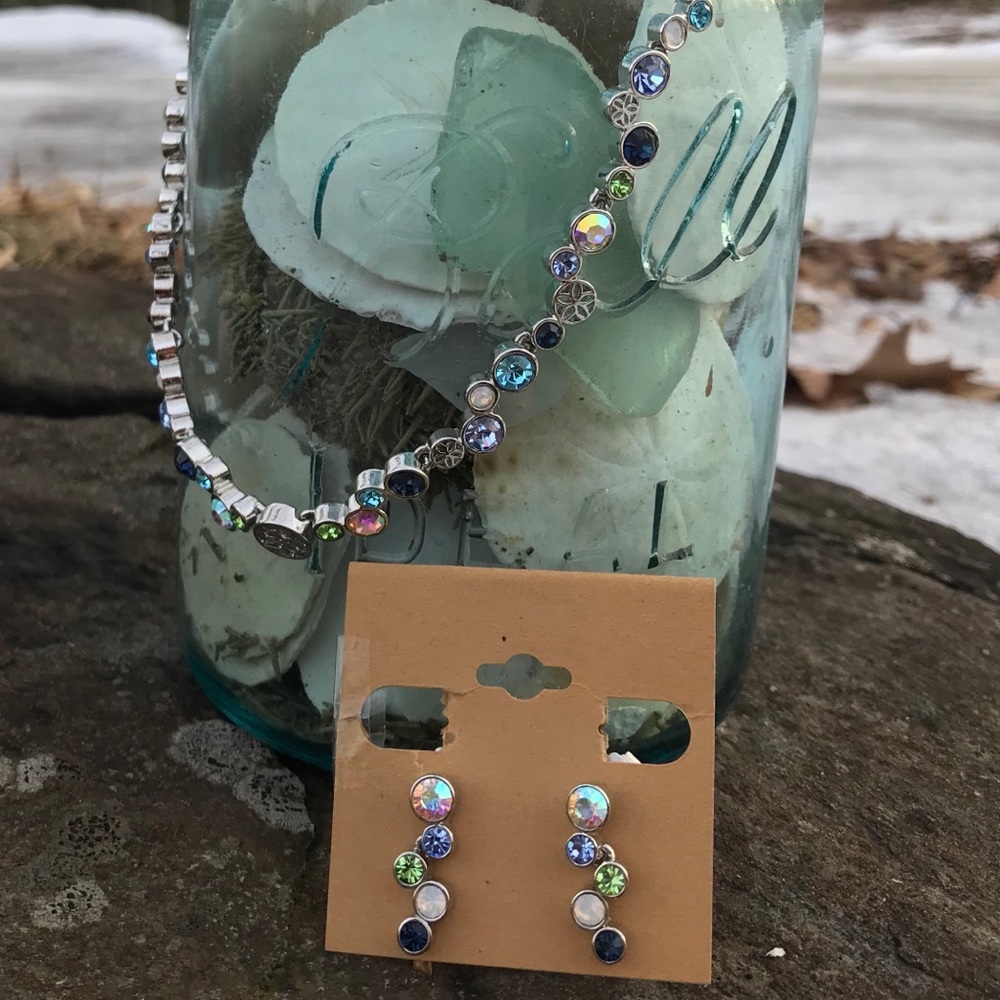 Lia Sophia Happy Hour Necklace and Earring Set